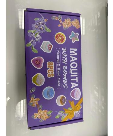 MAQUITA 8Pcs Shower Bath Bombs - Aromatherapy Stress Relief Spa Gift for Women & Girls | Perfect for Mother's Day, Birthday & Christmas - Buy Online on SooperMarket.com