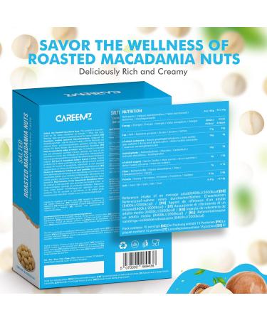 Careemz Salted Roasted Macadamia Nuts - Malawi's Finest Gourmet Snack (450g) - Buy Online on SooperMarket.com