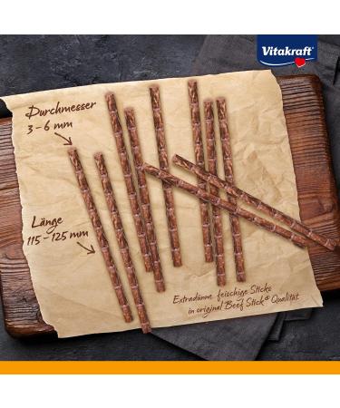 Vita Power Beef Stick School - Healthy Dog Snack Thin Meat Sticks for Training & Rewards Sugar-Free (10 Pieces) - Buy Online on SooperMarket.com