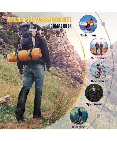 Buy Hikenture Waterproof Gaiters for Men & Women - Perfect for Hiking Outdoor and Snow Protection - Buy Online on SooperMarket.com