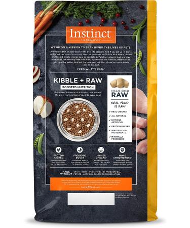 Instinct Raw Boost Grain Free Dry Cat Food - Chicken, 10lb Pack - High Protein Kibble + Freeze Dried Raw Formula - Buy Online on SooperMarket.com