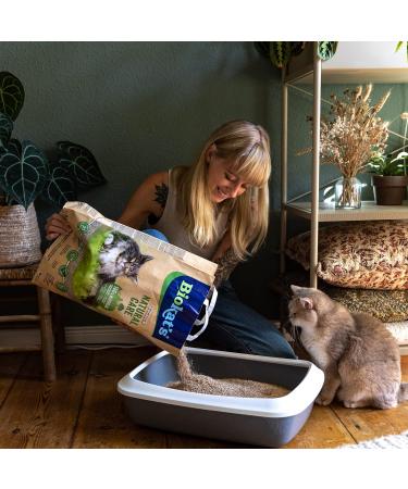 Biokats Natural Care Fine Clumping Cat Litter - Eco-Friendly & Compostable Plant Fibers - 8L Bag | International Shipping - Buy Online on SooperMarket.com