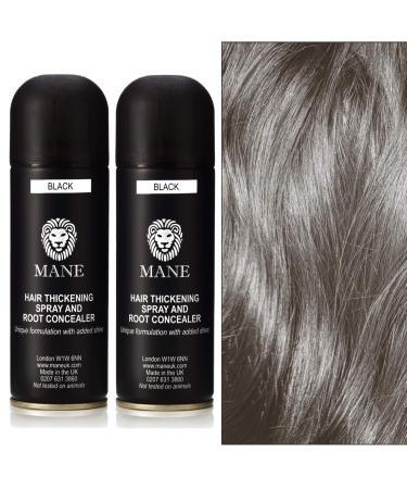 Mane Hair Thickening Spray Duo Pack 6.76 fl oz (Black)