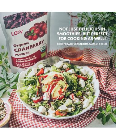 Organic Wild Nordic Forests Freeze Dried Cranberry Powder - 6 Oz | Raw & Sugar-Free | 35-Day Supply - Buy Online on SooperMarket.com