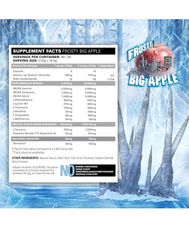 EHP Labs x Ghostbusters Beyond BCAA Powder Amino Acids Supplement for Muscle Recovery - 8g Sugar Free BCAAs Amino Acids Post Workout Recovery Powder & EAA Amino Acids Powder - 60 Servings (Big Apple) Frosty Big Apple - Buy Online on SooperMarket.com