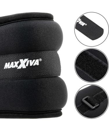 MAXXIVA Running Weight Set - 2 x 0.5kg Weight Cuffs for Arms & Legs | Iron Sand Filling for Strength Training Jogging & Rehab Fitness - Buy Online on SooperMarket.com