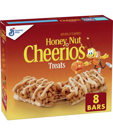 Honey Nut Cheerios Breakfast Cereal Treat Bars, Snack Bars, 8 ct