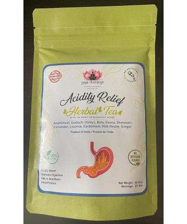 Yoga Chaitanya Acidity Relief Herbal Tea-Caffeine free-Loose Leaf (50 gm) - Buy Online on SooperMarket.com