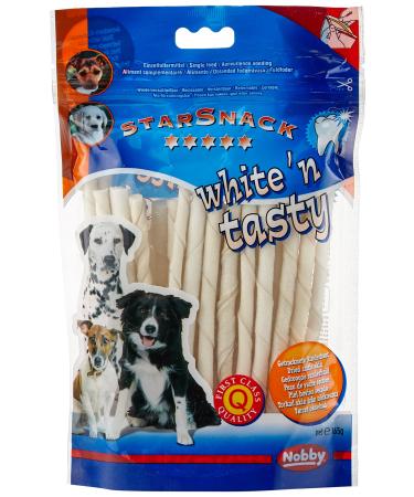 Nobby Starsnack White n Tasty Kaustricks for all dogs approx. 12.5 cm x 6-7 mm 1 bag of 30 pieces (1 x 165 g) Caust sticks approx. 12.5 cm 165 g
