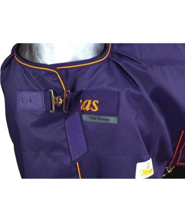 Marengos by Bucas Winter Blanket 1200D | Waterproof & Breathable Irish Turnout | Blue/Orange 125cm (100g/m Filling) - Shop Internationally - Buy Online on SooperMarket.com