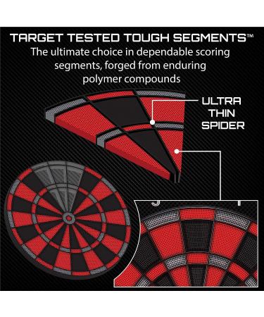 Viper 797 Electronic Dartboard with Quick Access to 301 & Countup | Extended Catch Ring | 11 Scoreboard | Darts & Tips Included | 43 Games & 241 Options - Buy Online on SooperMarket.com