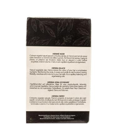 Hennedrog Henna Natur Schwarz - 4 x 90g | Premium Natural Hair Dye for Vibrant Black Color | Worldwide Shipping Available - Buy Online on SooperMarket.com