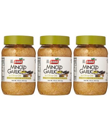Badia Minced Garlic in Olive Oil 16 oz - Pack of 3 | Premium Quality Garlic Paste - Buy Online on SooperMarket.com