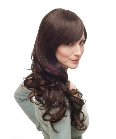 Buy Women's Long Wavy Brown Mahogany Wig | H3101-2T33 | Curly Style International Shipping - Buy Online on SooperMarket.com