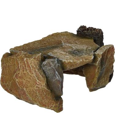 Trixie 8847 Rock Plateau with Tree Trunk - 25 cm | Natural Decor for Reptiles & Amphibians | International Shipping Available - Buy Online on SooperMarket.com
