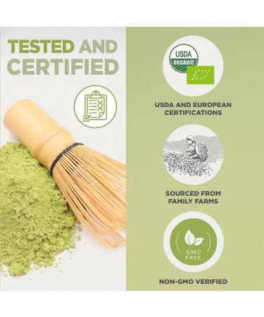 Organic Japanese Matcha Green Tea Powder - Culinary Grade - 100g - Uji Kyoto, Japan | Ideal for Cooking, Baking, Smoothies, and Milk - Vegan & Vegetarian Friendly - Buy Online on SooperMarket.com