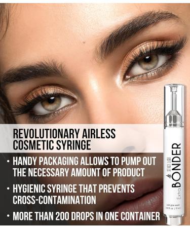 Stacy Lash Extra Strong Evolution Eyelash Extension Glue 5ml & Primer 40ml Set - Black Adhesive for Individual Extensions | Professional Grade Protein Oil Remover & Super Sealer Included - Buy Online on SooperMarket.com