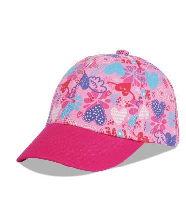 LANGZHEN 100% Cotton Outdoor Children's Kids Plain Baseball Cap Hat Adjustable Sun Hat for Girls Boys S Love