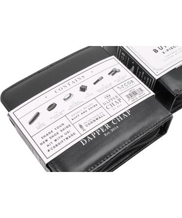 CGB Giftware Dapper Chap 'Buff & Shine' Shoe Cleaning Kit | 3 Brushes, Black & Neutral Polish - Buy Online on SooperMarket.com