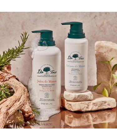 Dr.Tree Bio Dermo Protective Liquid Soap for Sensitive Skin | Vegan 99.7% Natural | 400ml - Restore Your Skin Barrier - Buy Online on SooperMarket.com