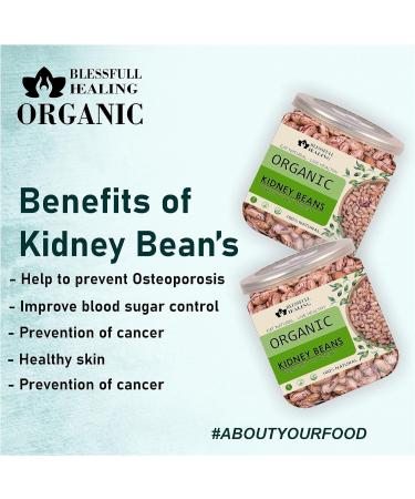 Blessfull Healing Organice Kidney Beans 1 lb (453 Gram) - Buy Online on SooperMarket.com