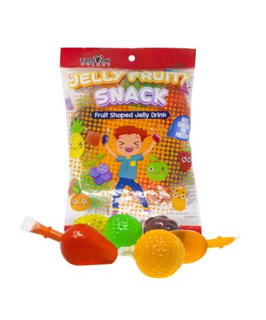 Fusion Select Jelly Fruit Snack Tik Tok Challenge Hit or Miss Asmr Challenge - Fruit-Shaped Jelly- Assorted Flavors Strawberry Orange Apple Pineapple Grape Mango (Bag)