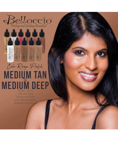 Belloccio Airbrush Makeup & Tanning System - TAN Foundation & Blush Set for Flawless Skin - Buy Online on SooperMarket.com