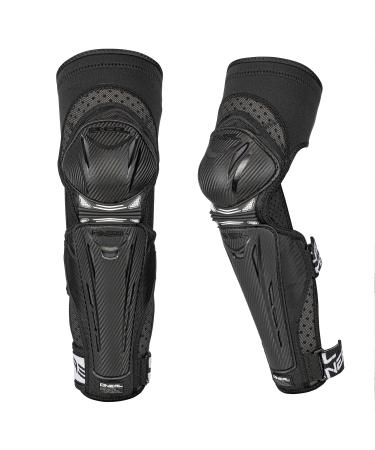 O'neal knee protector |Park FR Carbon Knee Guard Kneechoner MTB & MX I BMX MTB Downhill I lightweight knee protectors for knee & shin L black and white