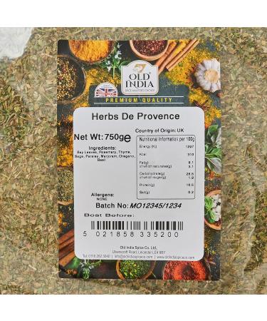 Old India Herbs De Provence 750g - Premium Blend for Flavorful Cooking - Buy Online on SooperMarket.com