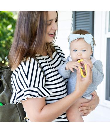Bonbino Teether Rings - 4 Pack Silicone Sensory Teething Rings for Soothing Baby Gum Pain - Multicolor Unisex - Buy Online on SooperMarket.com
