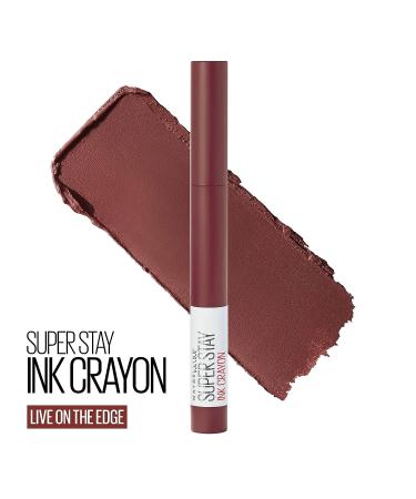 Maybelline Super Stay Ink Crayon Lipstick - Live On The Edge Purple Brown - 8HR Matte Longwear - 0.04 oz - Buy Online on SooperMarket.com