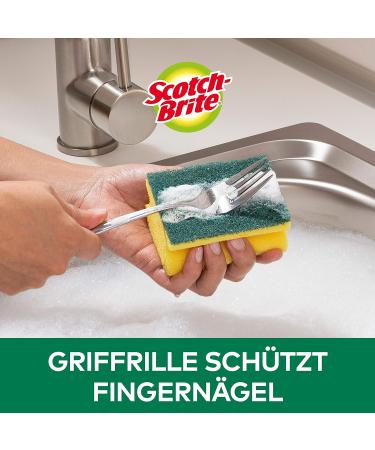 Scotch Brit Classic Pop Cleaner - 16 Pack Kitchen Sponges | Powerful Nail Protection Sponge - Green - Buy Online on SooperMarket.com