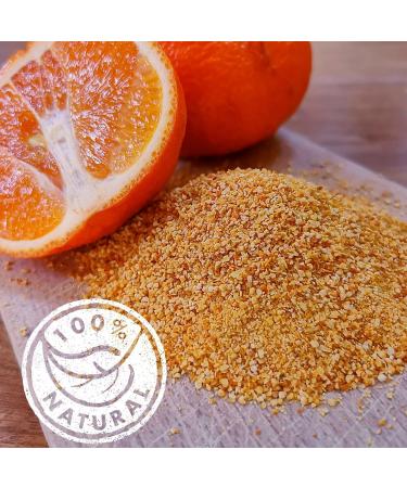 Pure Dried Orange Peel Powder - Coarse Fruit Zest for Cooking & Baking | Perfect for Turkish Tea, Cheesecakes & Smoothies - Buy Online on SooperMarket.com