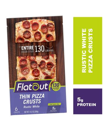 Flatout Thin Pizza Crust Rustic White - 12 Crusts Pack - Buy Online on SooperMarket.com