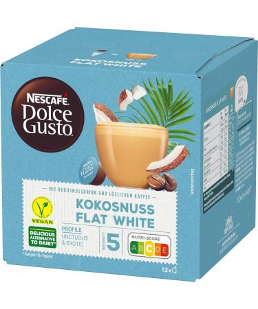 Buy NESCAF Dolce Gusto Coconut Flat White - 36 Vegan Coffee Capsules (Pack of 3) | International Shipping - Buy Online on SooperMarket.com