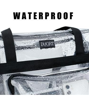 DUORT Clear Stadium Approved Crossbody Bag with Inside Pocket - White - Buy Online on SooperMarket.com
