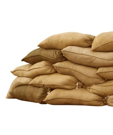 Sandbaggy Burlap Sand Bag - Size: 14" x 26" - Sandbags 50 lb Weight Capacity - For Flooding, Flood Water Barrier, Tent Sandbags, Store Bags - Sand Not Included (10 Bags)
