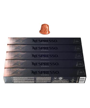 50 X Nespresso Master Origin Ethiopia Coffee Capsules Ethiopia 50 Coffee Capsules 50 Count (Pack of 1)