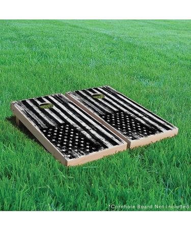 Pixelverse Design USA Flag Cornhole Board Skin Wrap Decal - Weather Resistant Vinyl Sticker for Tournament Bean Bag Toss Game - 24.5x48.5 inches - Buy Online on SooperMarket.com