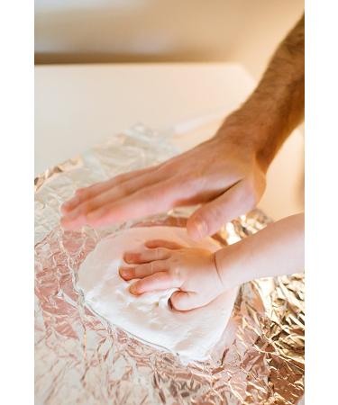Tiny Ideas Baby Handprint/Footprint Ornament Kit - Holiday Gift/Nursery D cor - Creative Baby Gift & Registry Addition - Stocking Stuffer/Christmas Idea - White Ornament - Buy Online on SooperMarket.com