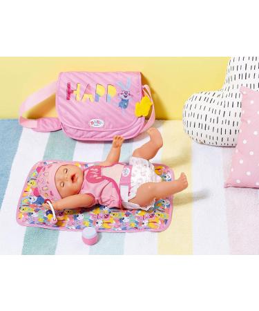 Zapf Creation BABY born Diaper Bag - Adjustable Strap Changing Mat Diaper & Accessories - Pink - Buy Online on SooperMarket.com