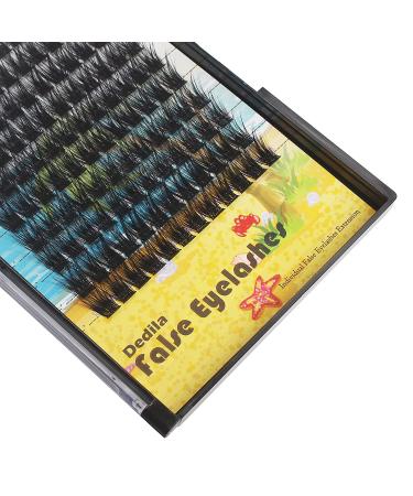Dedila 120Pcs Handmade D Curl Wide Stem Individual False Eyelashes Cluster Set - 20mm Dramatic Volume Eye Lashes for DIY Home Extensions - Buy Online on SooperMarket.com