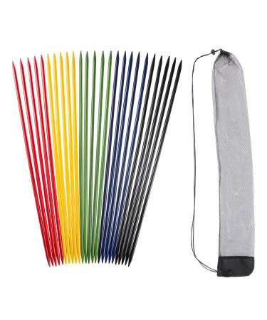 Jumbo Pick Up Sticks Classic Wooden Game, Outdoor or Indoor Fun Strategy and Coordination Game for Adults and Kids by Hey! Play! Multicolor, 32 X 3 X 5"