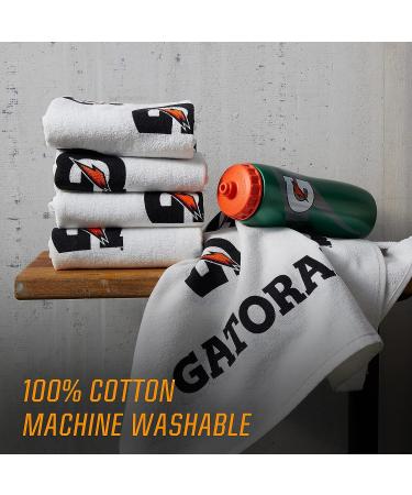 Gatorade Sideline Towel - White 21 x 39 - 100% Cotton - Machine Washable - Buy Online on SooperMarket.com