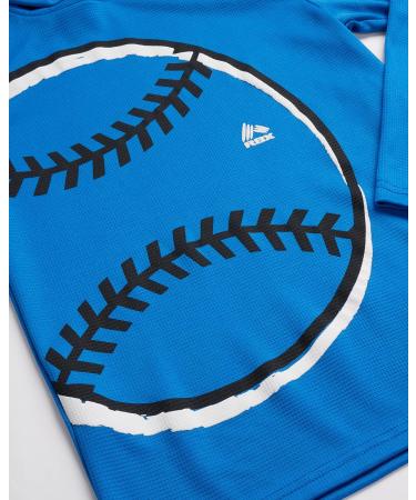 RBX Boys' 2-Piece Thermal Sports Hoodie and Tricot Joggers Set, Size 8-12 - Blue Baseball - Buy Online on SooperMarket.com