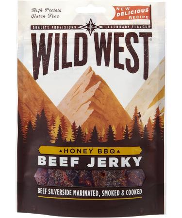 Wild West Honey BBQ Beef Jerky 35 g Pack of 12 & Original Beef Jerky 35 g Pack of 12 - Buy Online on SooperMarket.com