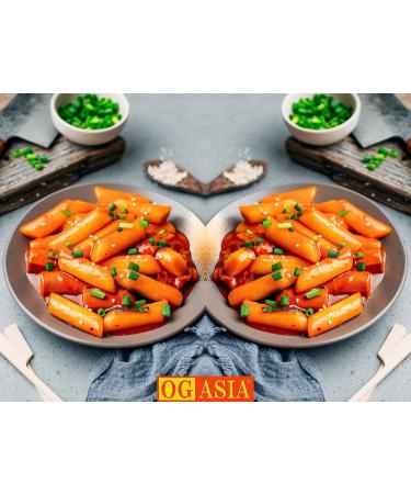 Yopokki Rice Cake Double Pack - Sweet & Sour Korean Instant Tteokbokki 2x140g | OG Asia - Buy Online on SooperMarket.com