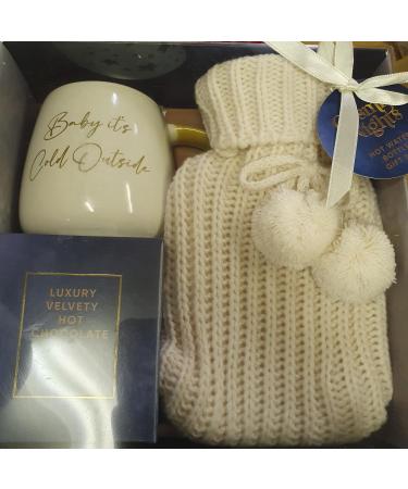 New Cosy "Baby" Hot Water Bottle Mug Hot Chocolate Gift Set