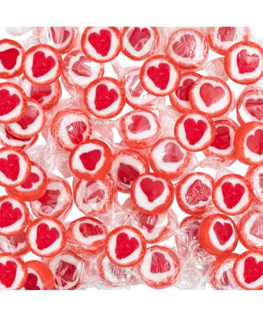 Rocks heart sweets sweet red white as sweet table decoration at wedding baptism holy communion or Valentine s Day (500 GR) with red heart