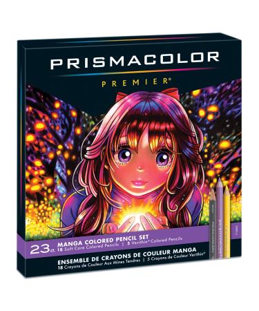 Prismacolor Premier Colored Pencils, Manga Colors, 23 Pack
